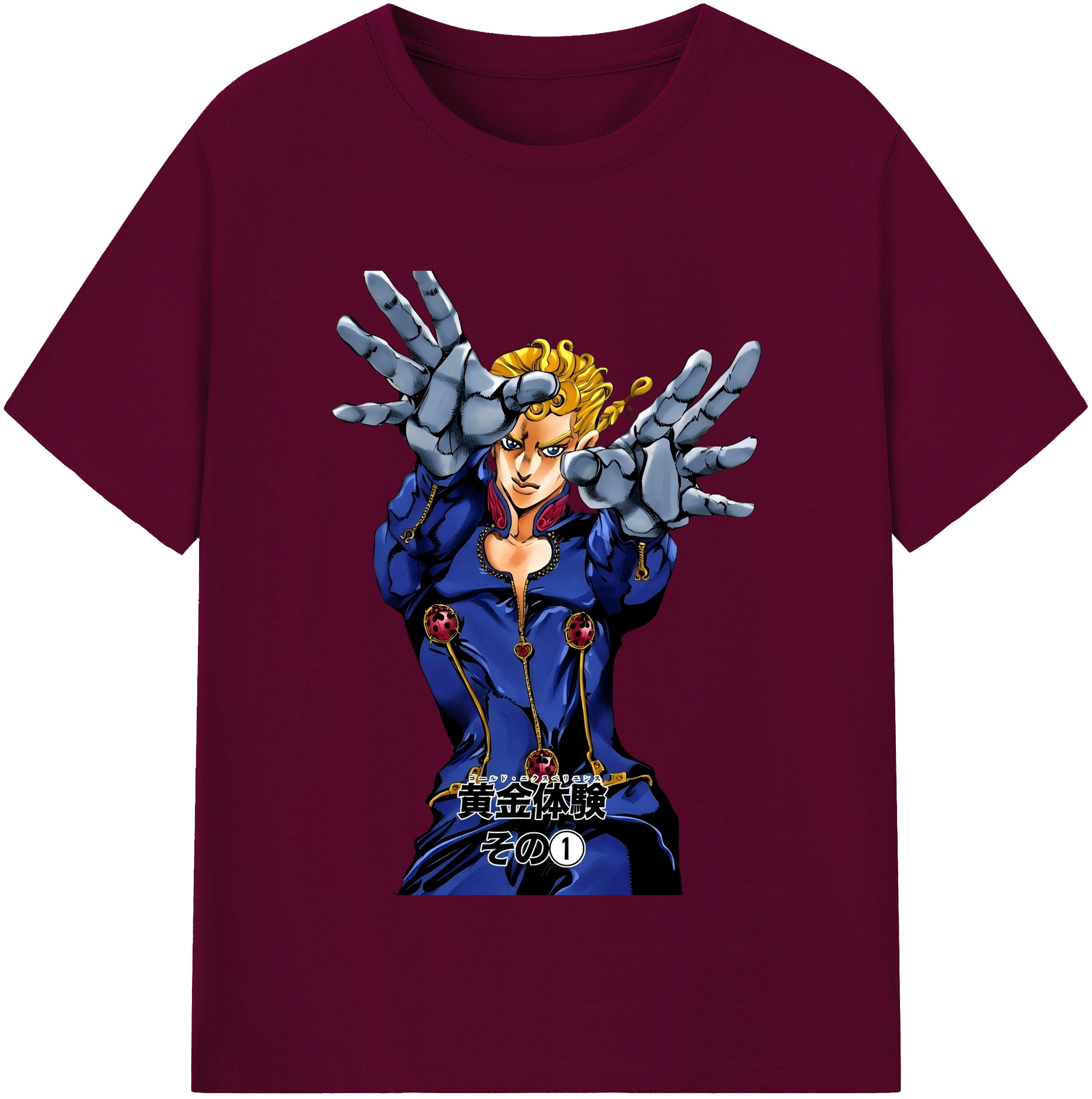（画像用） ジョジョの奇妙な冒険 ジョルノ?ジョバァーナ JoJo's Bizarre Adventure Giorno Giovanna レディースカジュアルプリントTシャツ（綿100％）